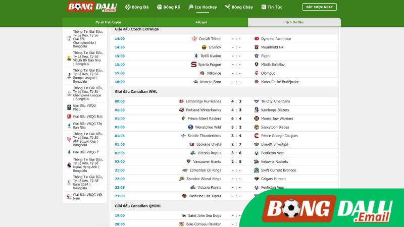 Lịch Thi Đấu Khúc Gôn Cầu Hôm Nay